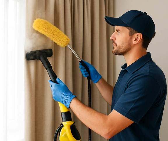 Emergency same-day curtain stain removal mudjimba Matty Curtain Cleaning